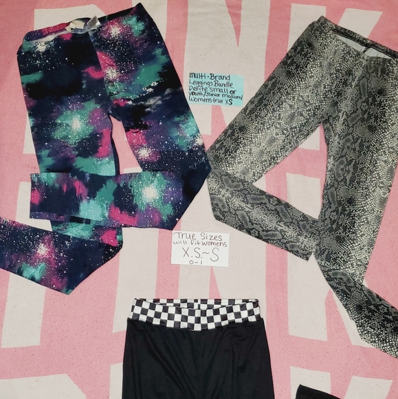 3pc Womens XS-S Leggings Bundle - Picture 4 of 16